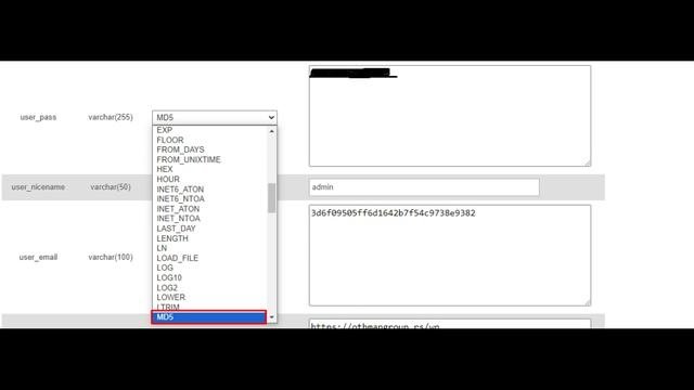 How to Reset a WordPress Password from PhpMyAdmin