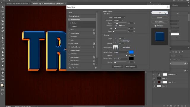 3D TEXT EFFECT IN PHOTOSHOP 2023#photoshoptutorial