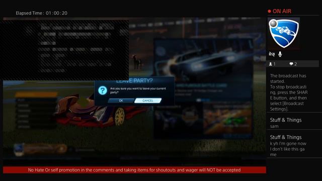 Rocket league Livestream Collaboration  With Adam