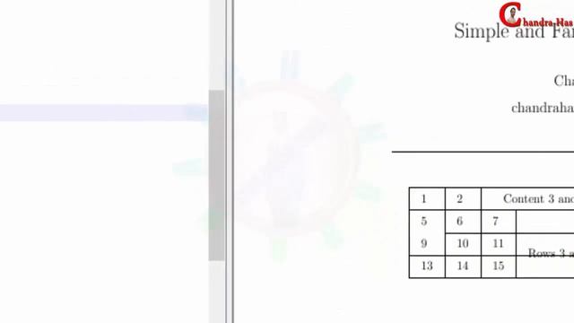 Simple and Fancy Table in LaTeX (Latex Basic Tutorial-09)