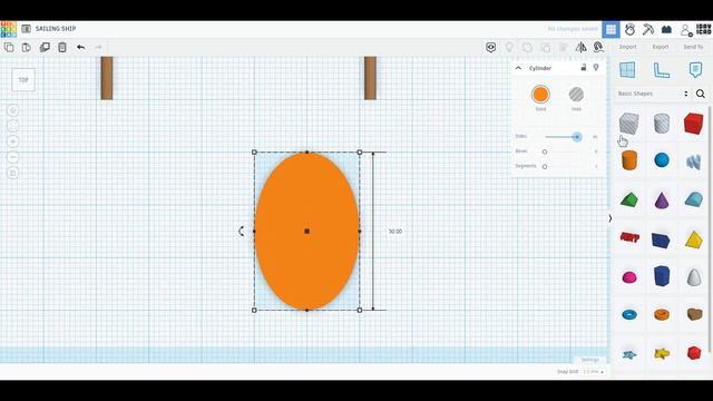 Создание судна в Tinkercad