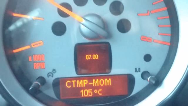 MINI Cooper S R56 coolant temperature after warm up