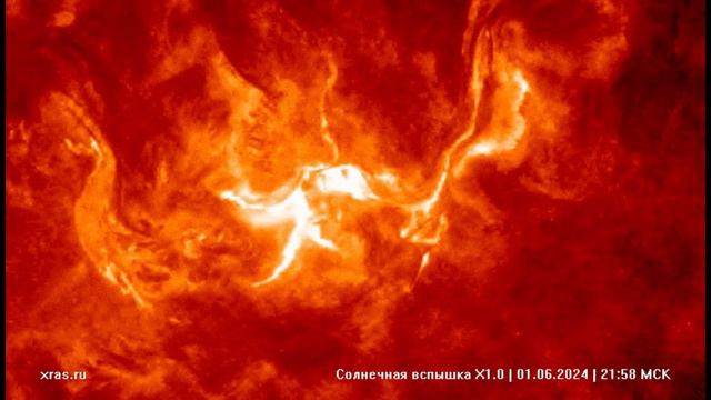 Новая мощная вспышка произошла на Солнце — уже 4 июня на Земле ожидается сильная магнитная буря
