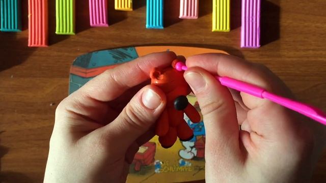 Лепим Кешу (из мультфильма Мимимишки)...Kesha with plasticine (from Mimimishki)