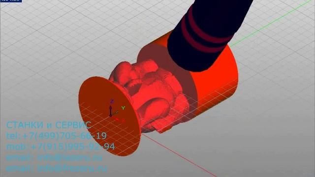 51 Четырехкоординатная обработка и 4д просчет визуализации управляющей программы