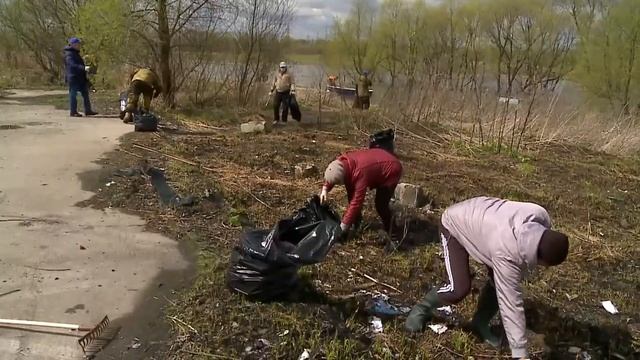 Чистый четверг. Контрольные службы очистили берег Сукромки