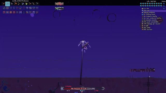 Terraria Calamity Mod - Devourer of Gods True Melee (Death + Master Mode)