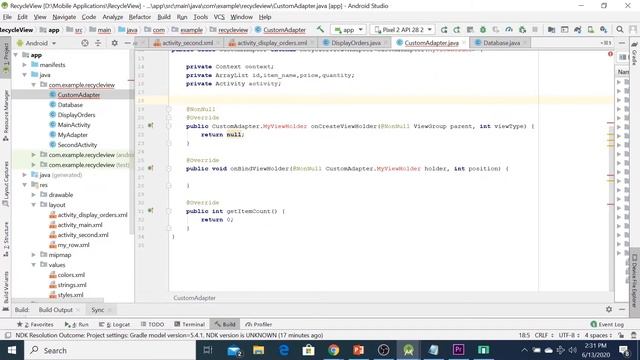 SQLite Database Part 2 Display