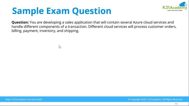 AZ-305 Designing Microsoft Azure Infrastructure Solutions | Domain - 2 | K21 Academy