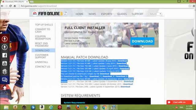 Tutorial:Bagaimana nak download  Garena Fifa online 3 secara FREE!!!