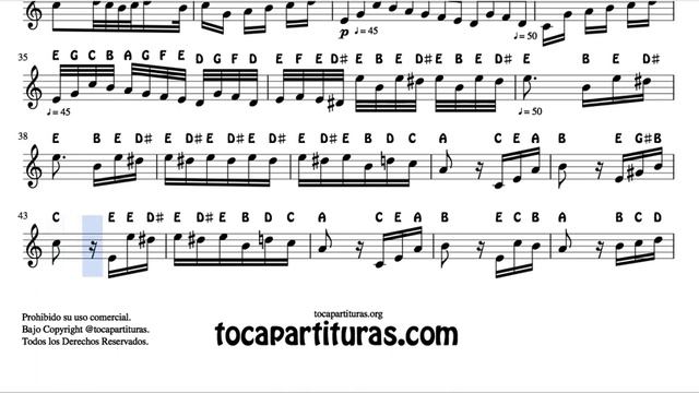Fur Elise Full Notes Sheet Music for Flute Violin Oboe Para Elisa by Beethoven