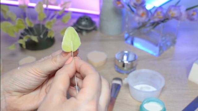 How To Make A FOREST VIOLET From Cold Porcelain / Part I. LEAVES