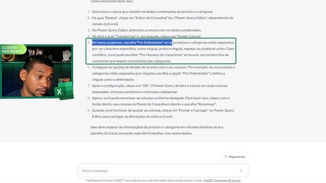 ChatGPT no Excel: Resoluções no Power Query Usando o ChatGPT (Aula 04)