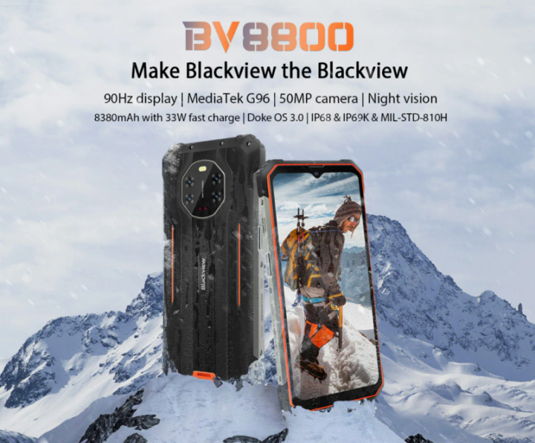 Смартфон, Blackview BV8800, 8 ГБ + 128 ГБ. ?