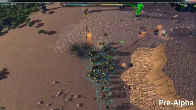Демонстрация боев Planetary Annihilation