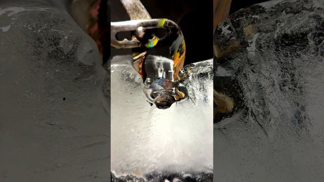 RHCB vs Ice 🧊😱 #asmr #satisfying #experiment #science #rhcb #ice