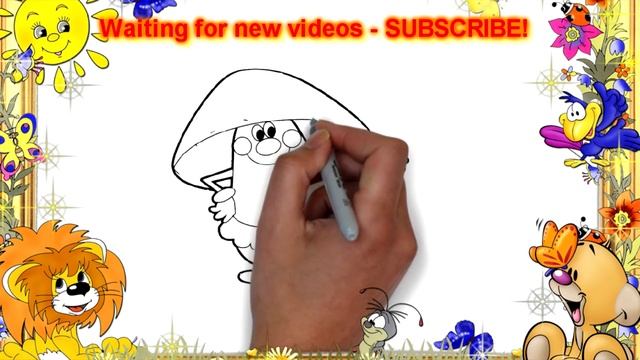 How To Draw A Mushroom | Как нарисовать гриб