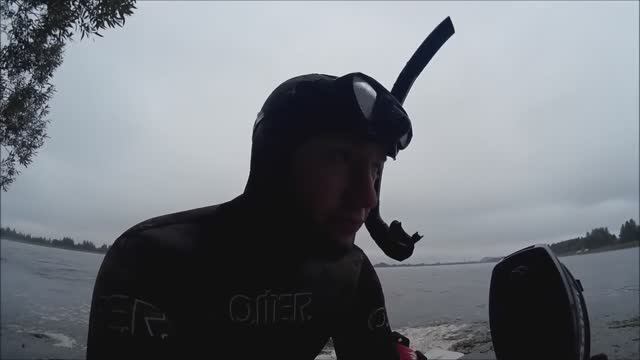 Подводная охота на водохранилище часть 2  Мутняк