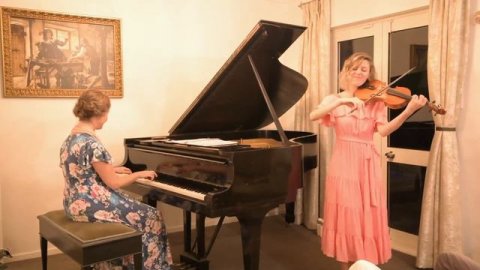 Orange Blossom Special and Hava Nagila, violinist Marika Balzat, pianist Amy Cottingham