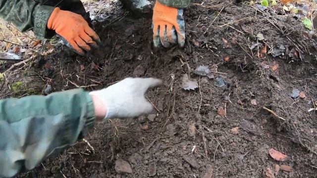 Шурф, растасканный фундамент  осень 2021! Монеты, интересные находки!