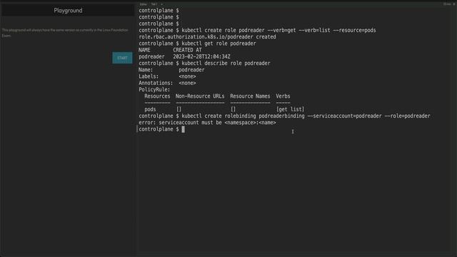 Service Accounts, Role and Role Bindings| Question #6