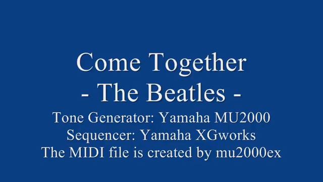 Come Together - The Beatles cover / MIDI version