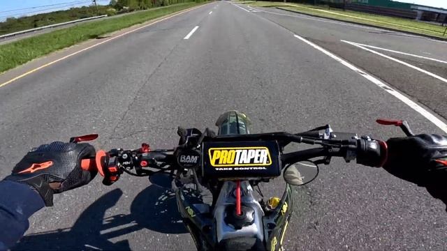 first time riding a 2017 rmz 250-supermoto