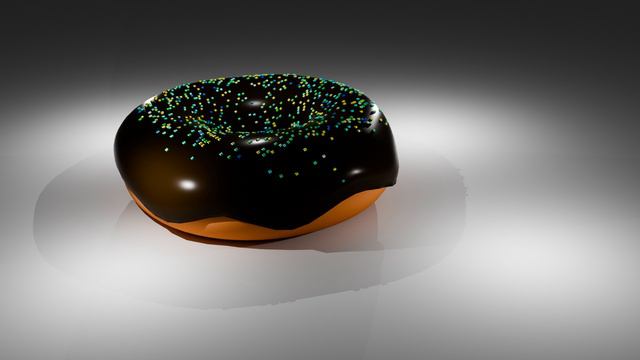 шоколадный пончик