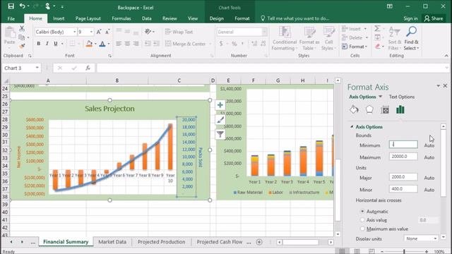 428   How to modify secondary axis scale in Excel 2016