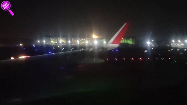 Mumbai Airport Night View in Landing Time  Night Landing at Mumbai Airport  Mumbai Airport Landin