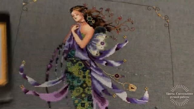 вышивка Мирабилия Shimmering Mermaid готовая работа