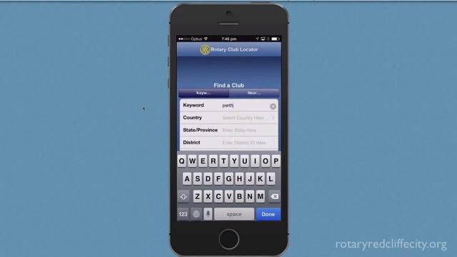 Rotary Club Locator App (iPhone)