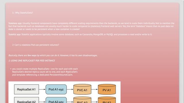 Why StatefulSets? Can't a stateless Pod use persistent volumes?