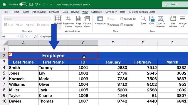 How to Freeze Columns in Excel (A Single or Multiple Columns)