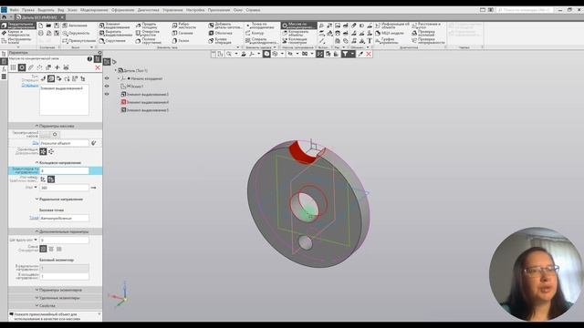 Компас 3D для студентов. Разбор задания на деление окружности  компас3d компас3dcнуля