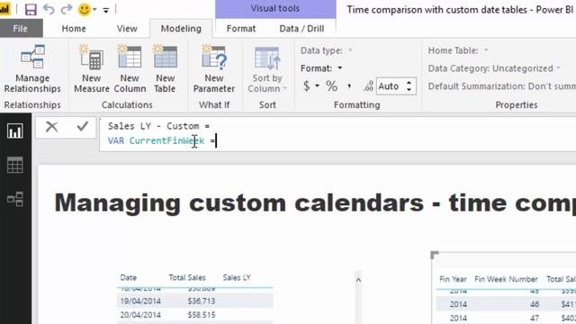 Compare Time Periods With Non Standard Date Tables - DAX  Power BI