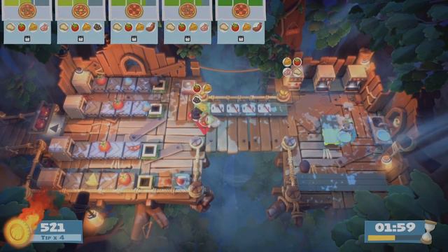Overcooked! 2 - Campfire Cook Off 3-2 (4 Stars)