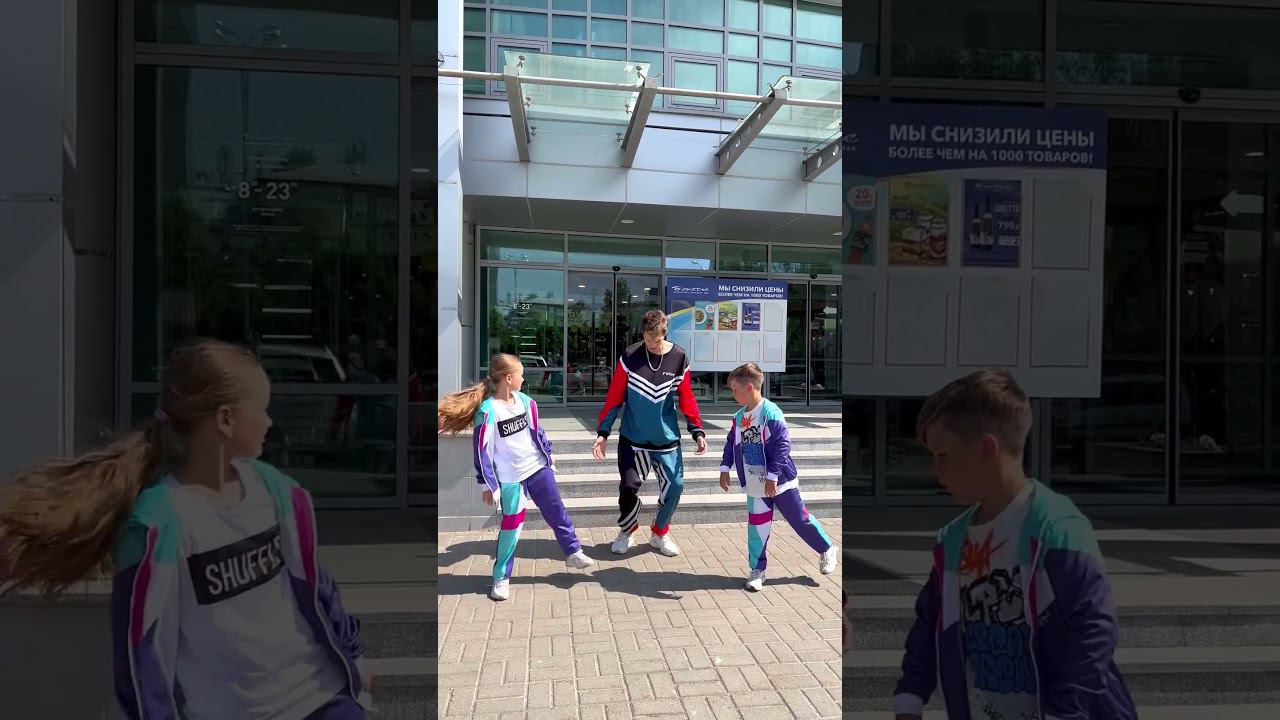 Teaching Dance ! ⭐️ LITTLE KIDS DANCING  NEON MODE SHUFFLE