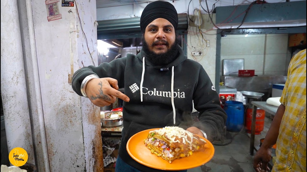 Самый знаменитый Самый большой омлет Дух Тод в Heera Paneer Wala за 150 рупий_- Только уличная еда в