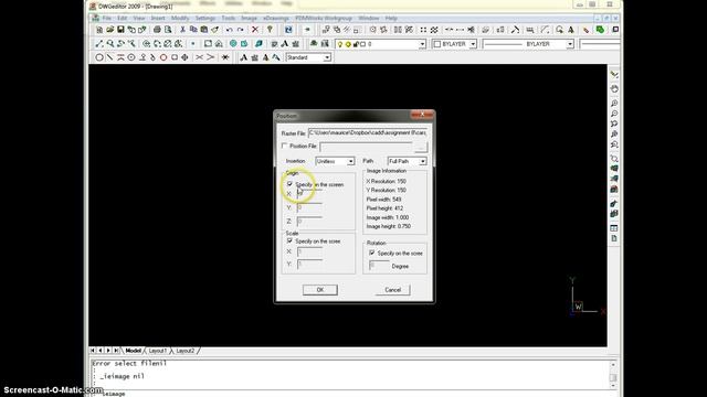 raster image in dwgeditor