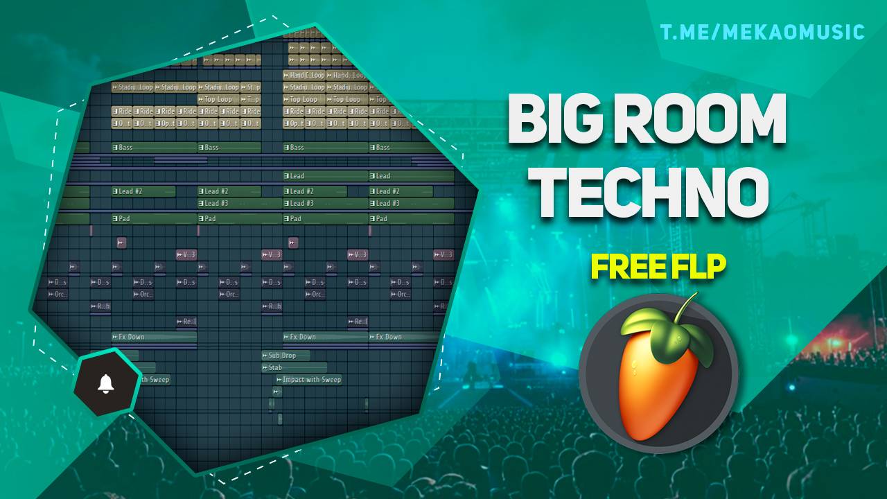 Big Room Techno в FL Studio 20 (+FREE FLP/Бесплатный FLP)