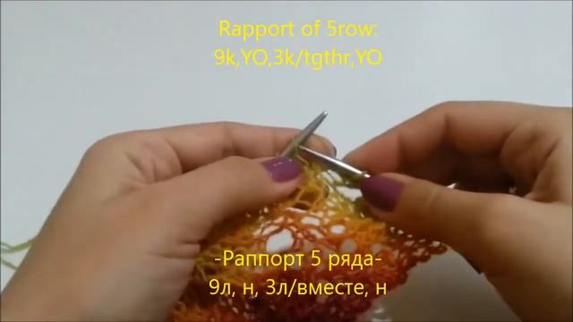 Как связать ажурную шаль Кири Часть3 | How to knit shawl Kiri Part3