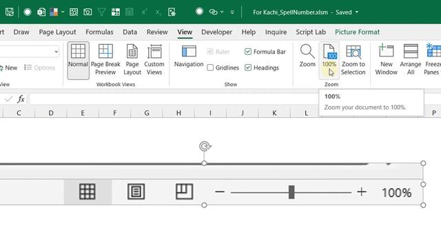 Where is my Zoom slider? Microsoft Excel?