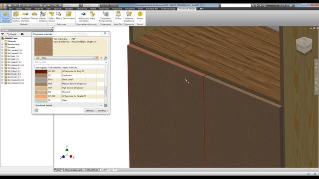 Forum Autodesk - Autodesk Inventor 2015 z dodatkiem Woodwork -  Maciej Rataj