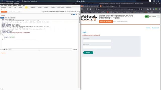 Broken bf protection, multiple credentials per request (Video solution, Audio)