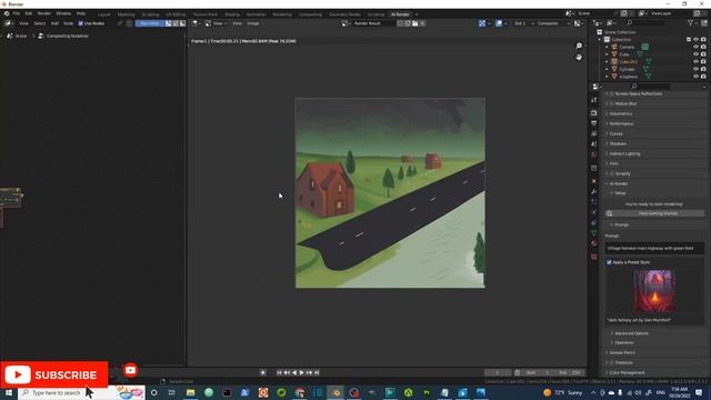 Blender Dream Studio AI Render Addon Tutorial - From Simple Model to Great Render