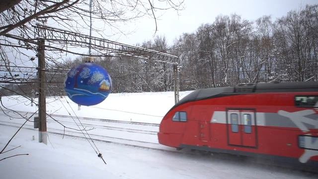 Ёжик и Медвежонок на железной дороге.Новый год!