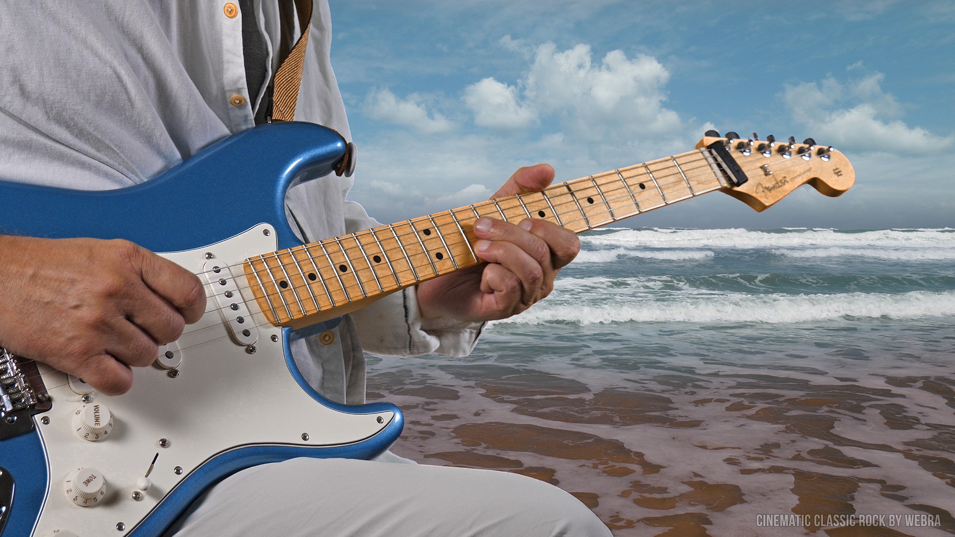 Север - Юг / Fender Stratocaster  на берегу моря