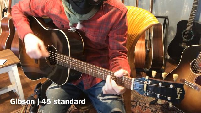 Gibson J-45 Standard vs Vintage  원미사운드