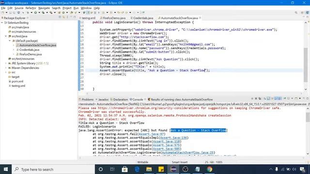 #6 Hard Assertions and Soft Assertions in Selenium : Selenium Webdriver 3 Tutorial